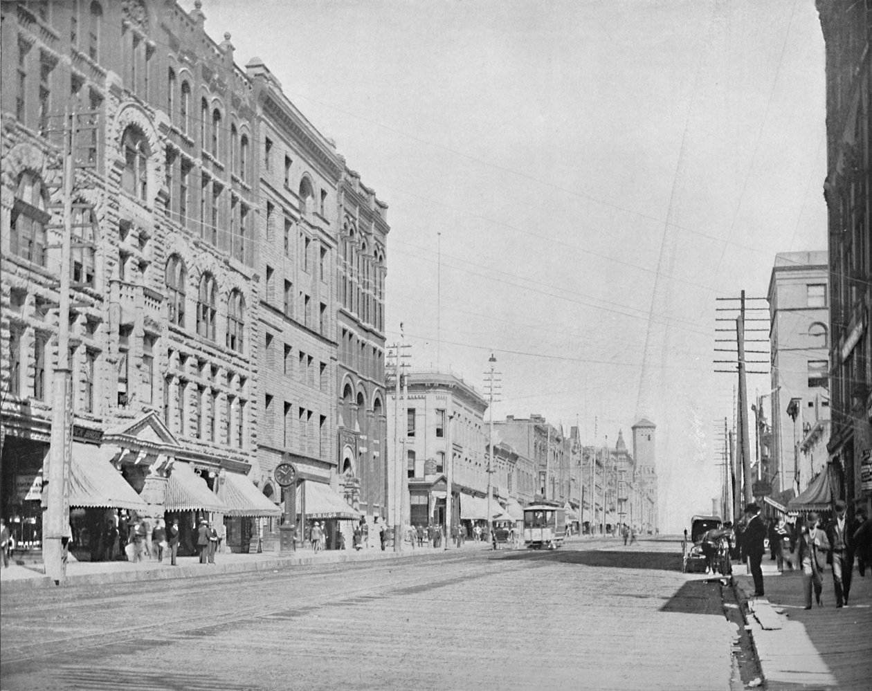 Pacific Avenue, Tacoma, Washington, c1897. de Unbekannt