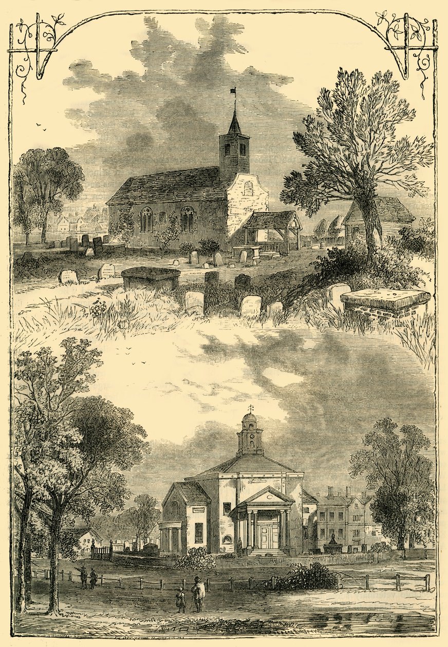 Igreja de Paddington: 1750 e 1805, c1876. de Unbekannt