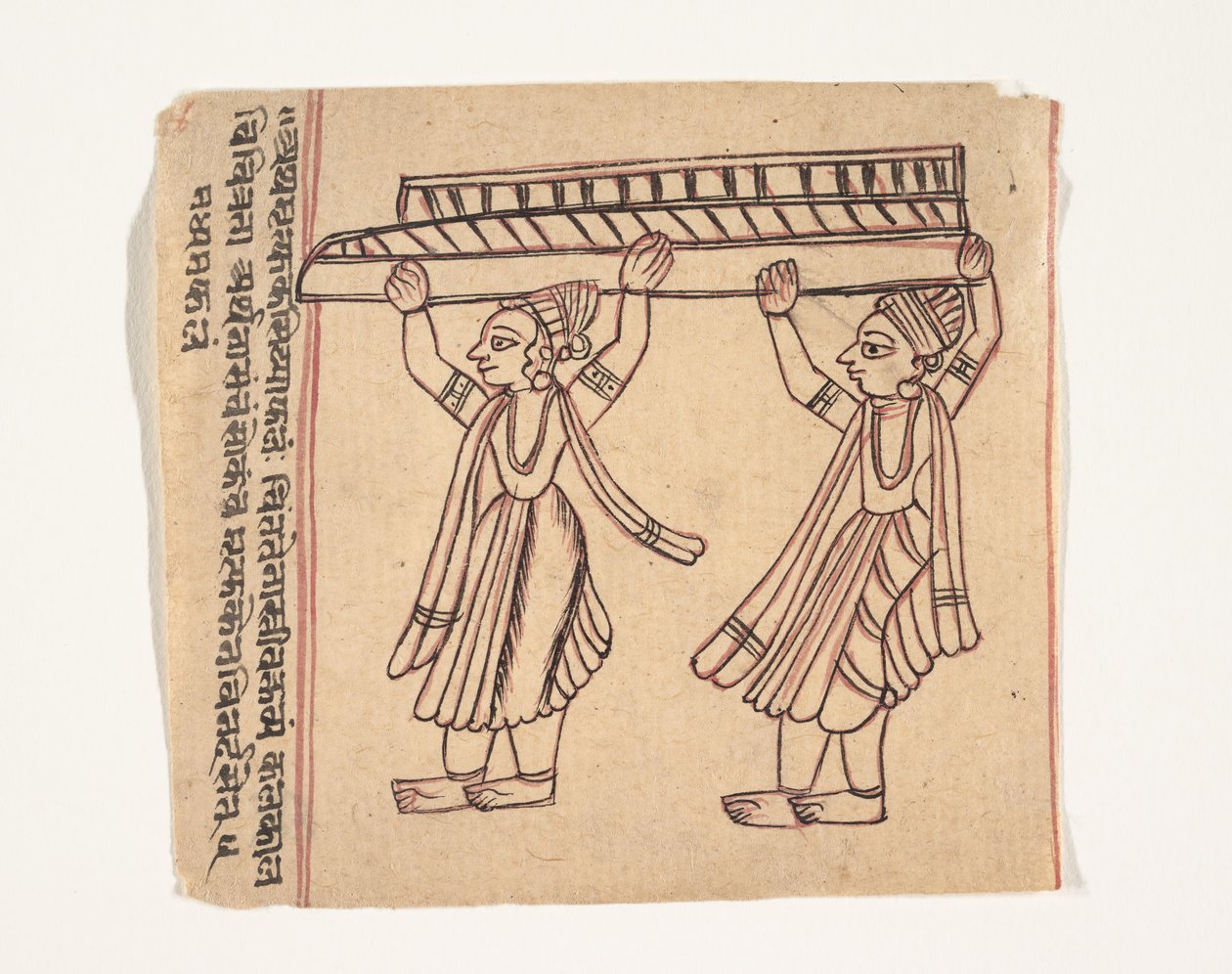 Página de um Livro de Presságios, ca. 1800. de Unbekannt