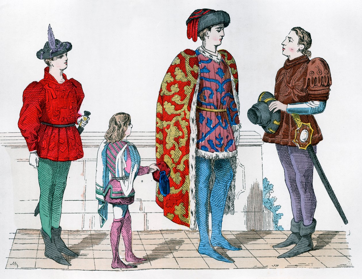 Página, mestre e manobrista, 1440-1450 1882-1884 de Unbekannt