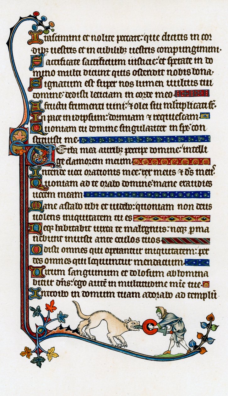 Página do texto decorado, 1284-1316 de Unbekannt