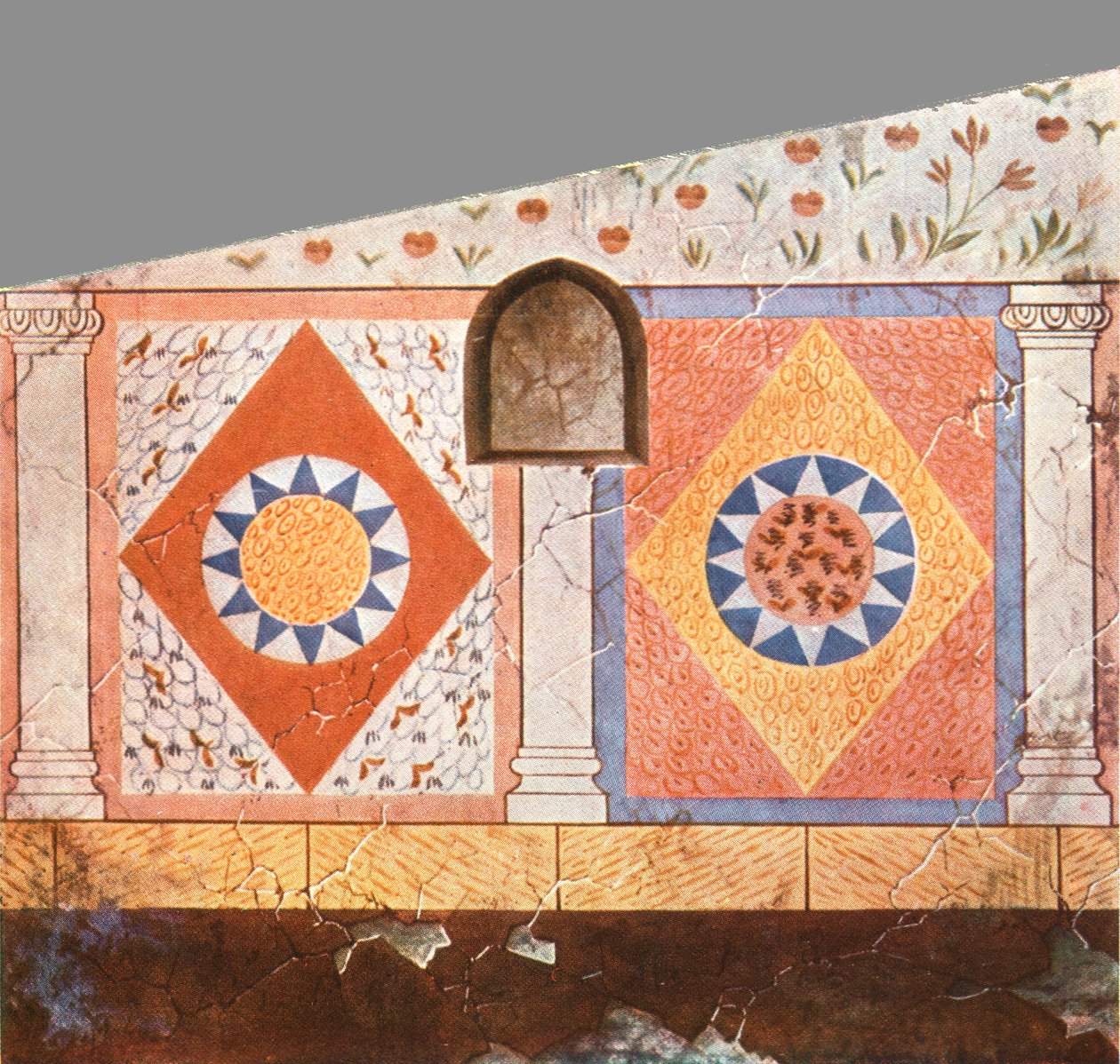 Decoração pintada na Cripta de Stasovsky, Bósforo cimério, Kerch, 1928. de Unbekannt