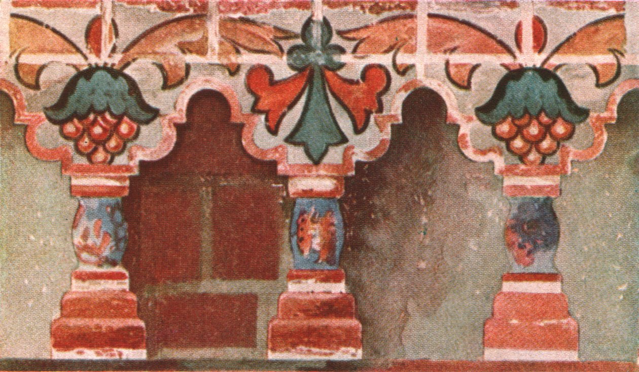 Galeria pintada na Igreja de João Batista em Toltshkovo em Jaroslaw, Rússia, c1695, 1928. de Unbekannt