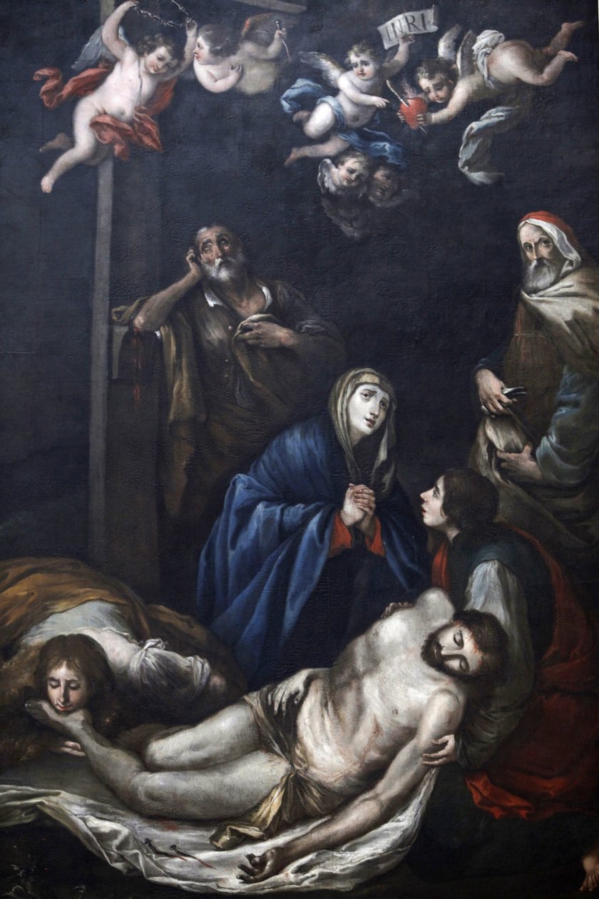 Pintura em Chiesa del Carmine, Martina Franca, Apúlia : Cristo demitido da cruz, Martina Franca, Itália de Unbekannt