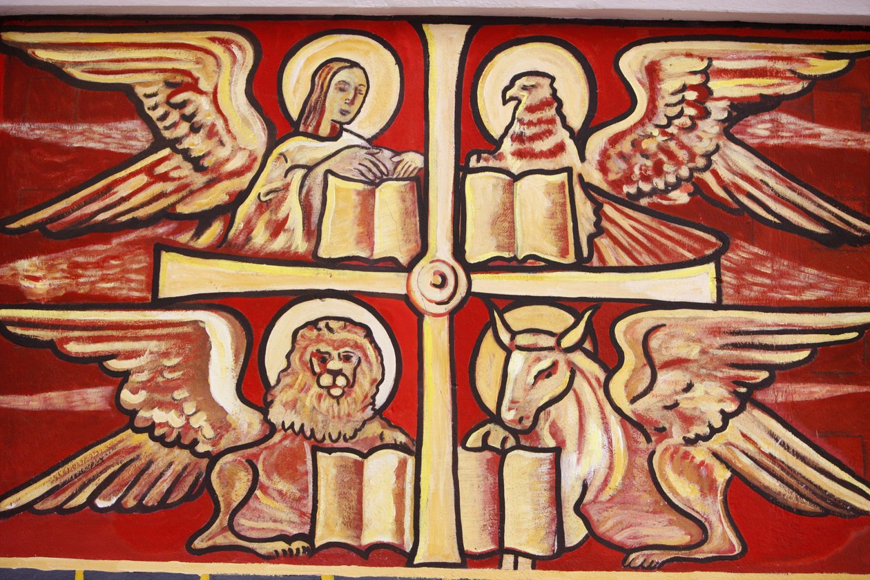 Pintura na catedral de Lome : evangelistas, Lome, Togo de Unbekannt