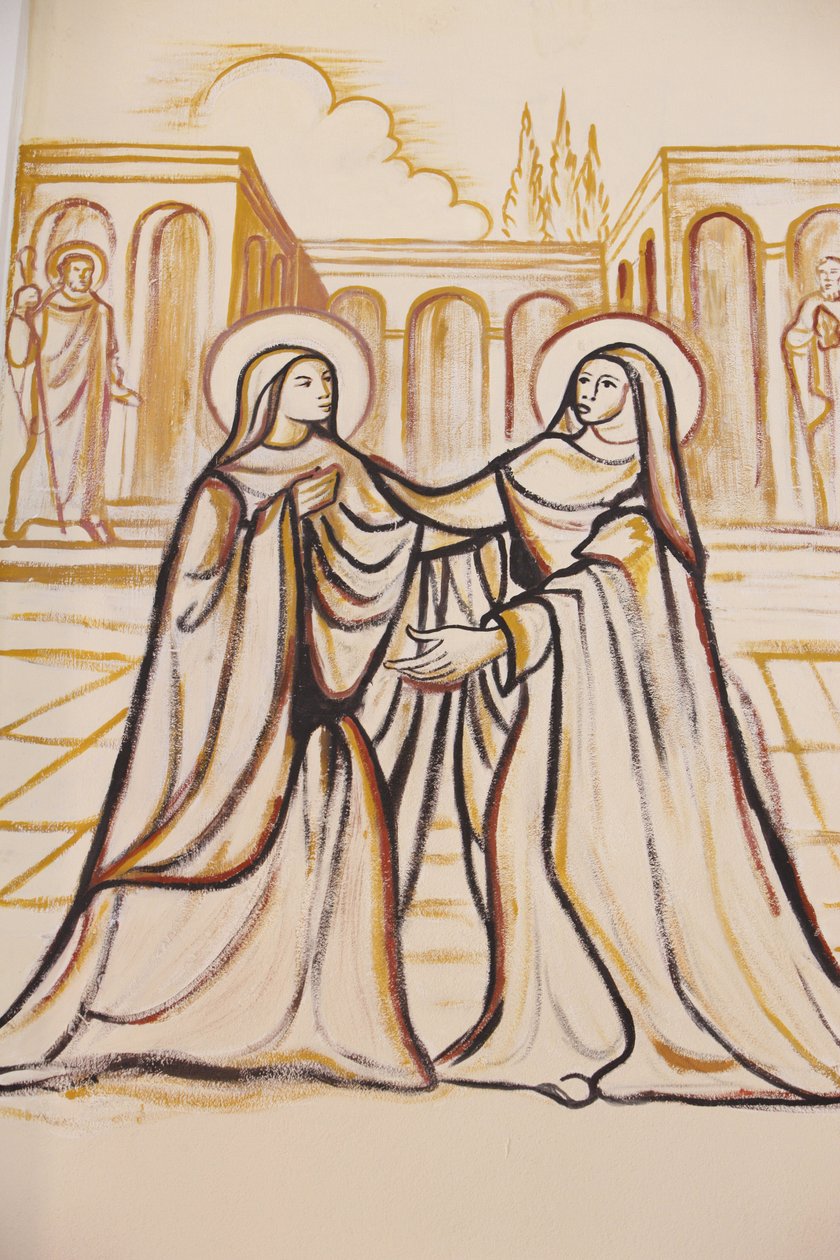 Pintura na catedral de Lome : a Visitação, Lome, Togo de Unbekannt