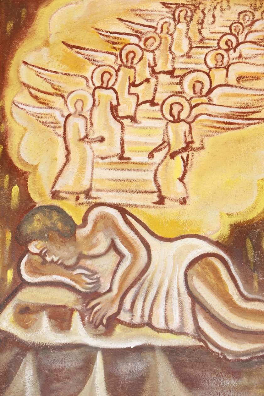 Pintura na igreja Nossa Senhora do Togo : Escada de Jacob, Togoville, Togo de Unbekannt