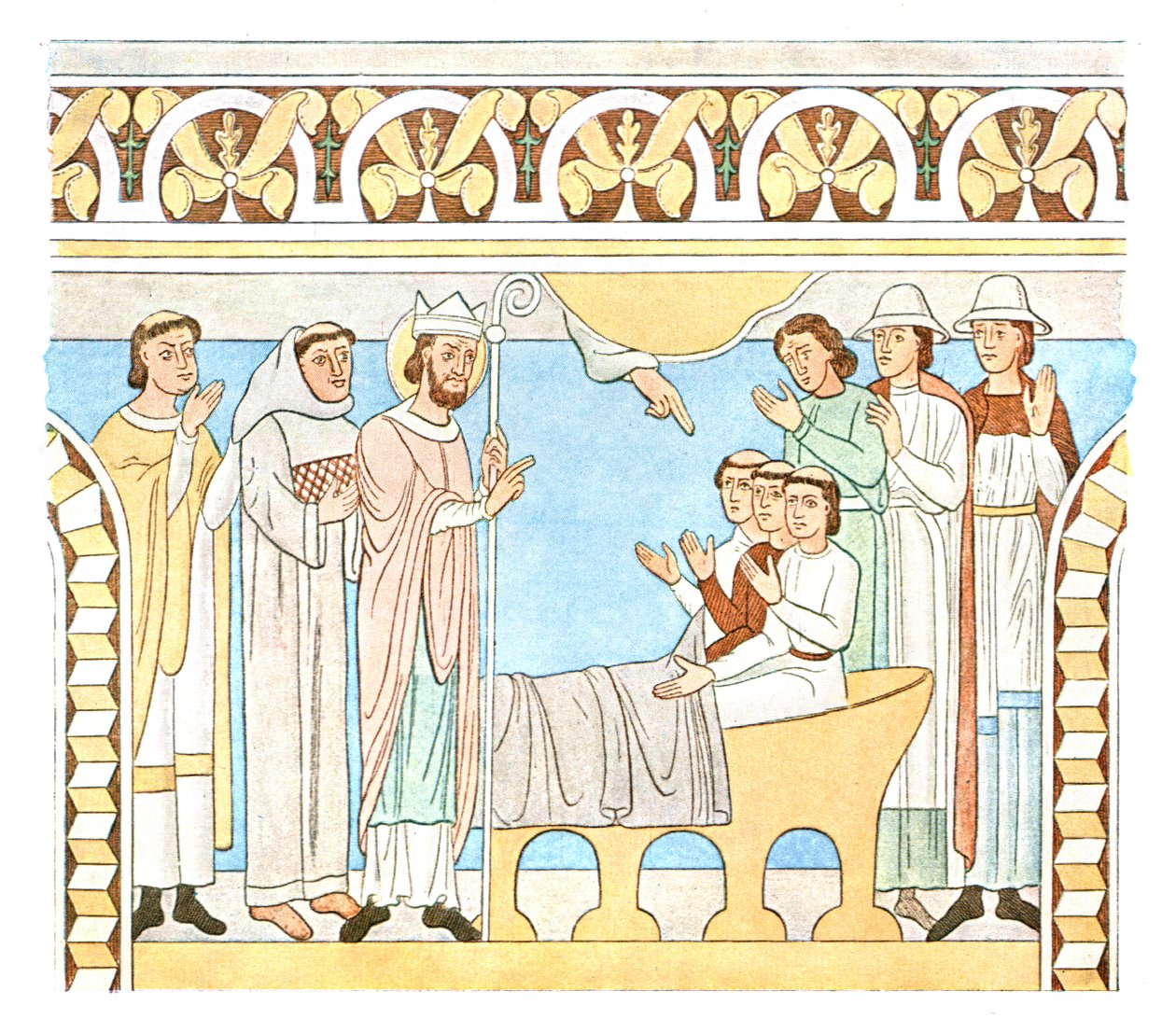 Pintura na nave da Igreja de Aal, Dinamarca, 1928. de Unbekannt