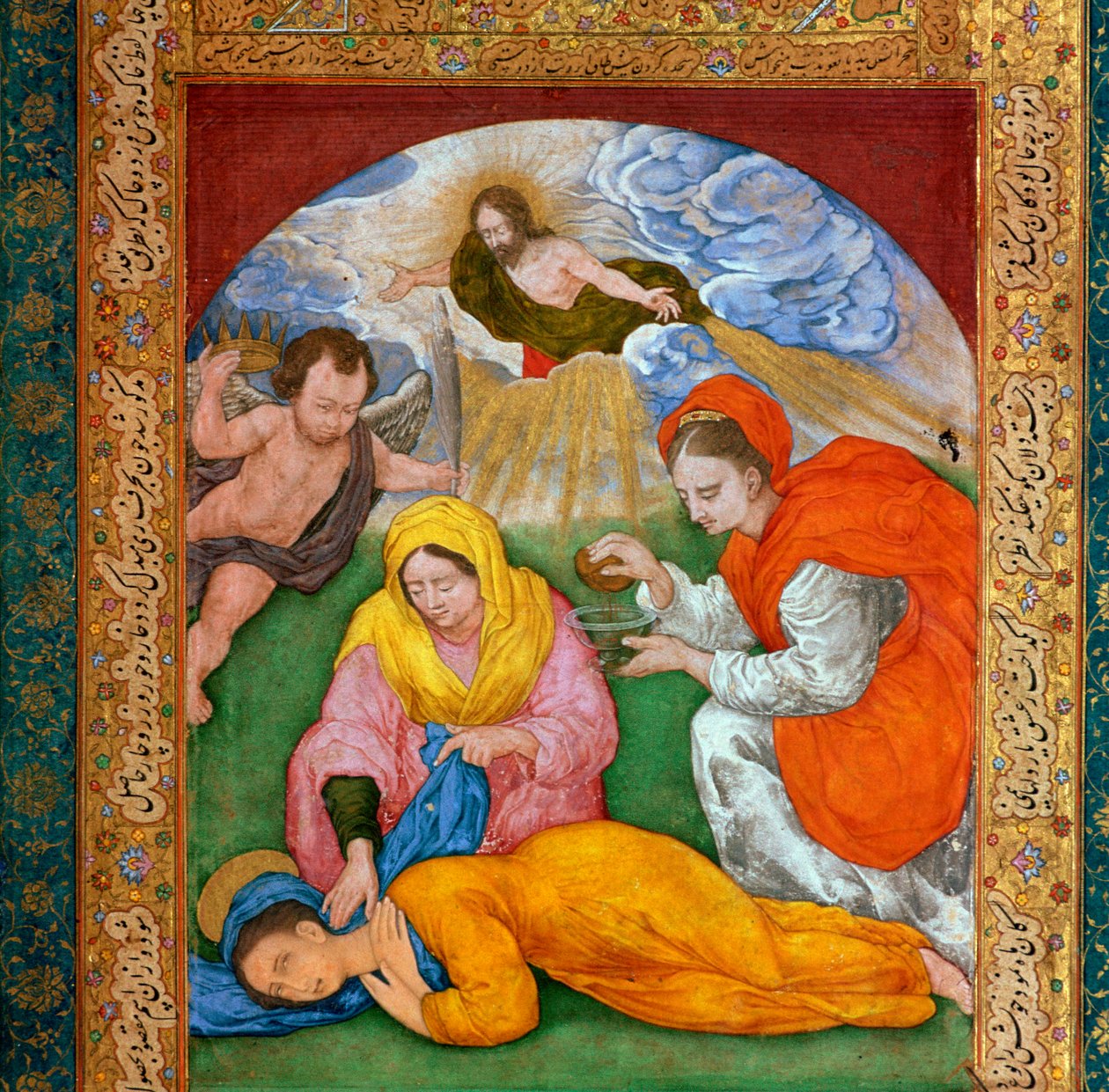 Pintura do martírio de Santa Cecília, século III. de Unbekannt