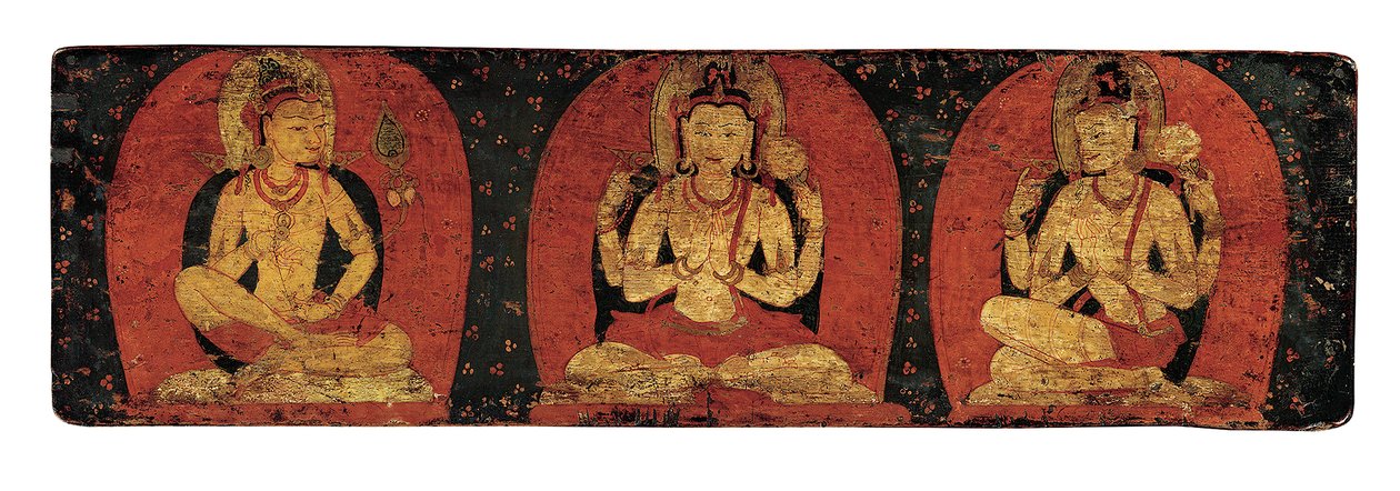 Par de Capas de Manuscritos com Três Divindades e Três Hierarcas, ca. século 12. de Unbekannt