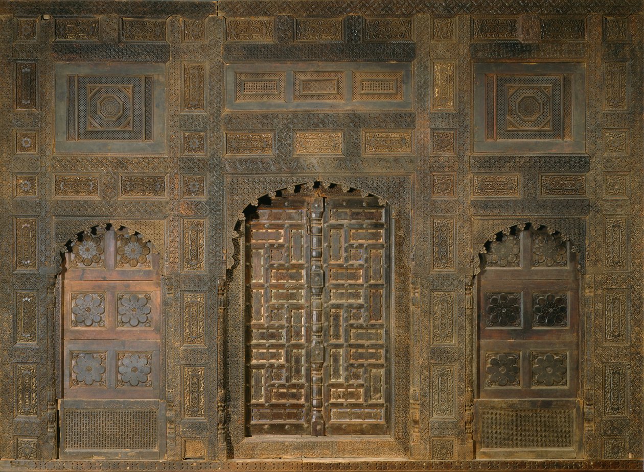 Fachada do palácio (Palácio de Sayyed Akbar Shah, Rei de Swat 1835-57) de Unbekannt