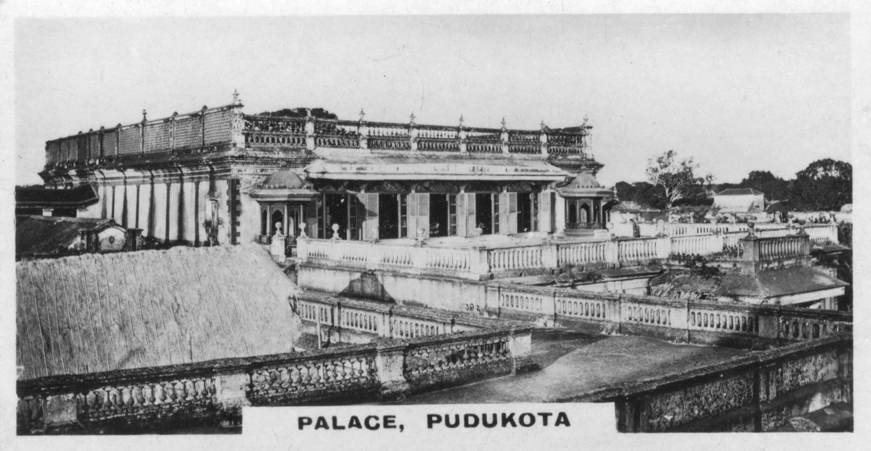 Palácio, Pudukottai, Tamil Nadu, Índia, c1925 de Unbekannt