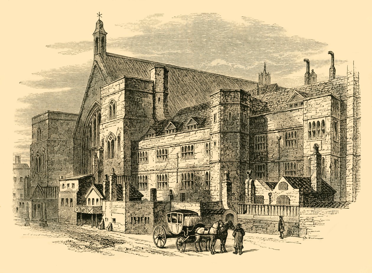 Pátio do palácio no século XVIII, 1881. de Unbekannt