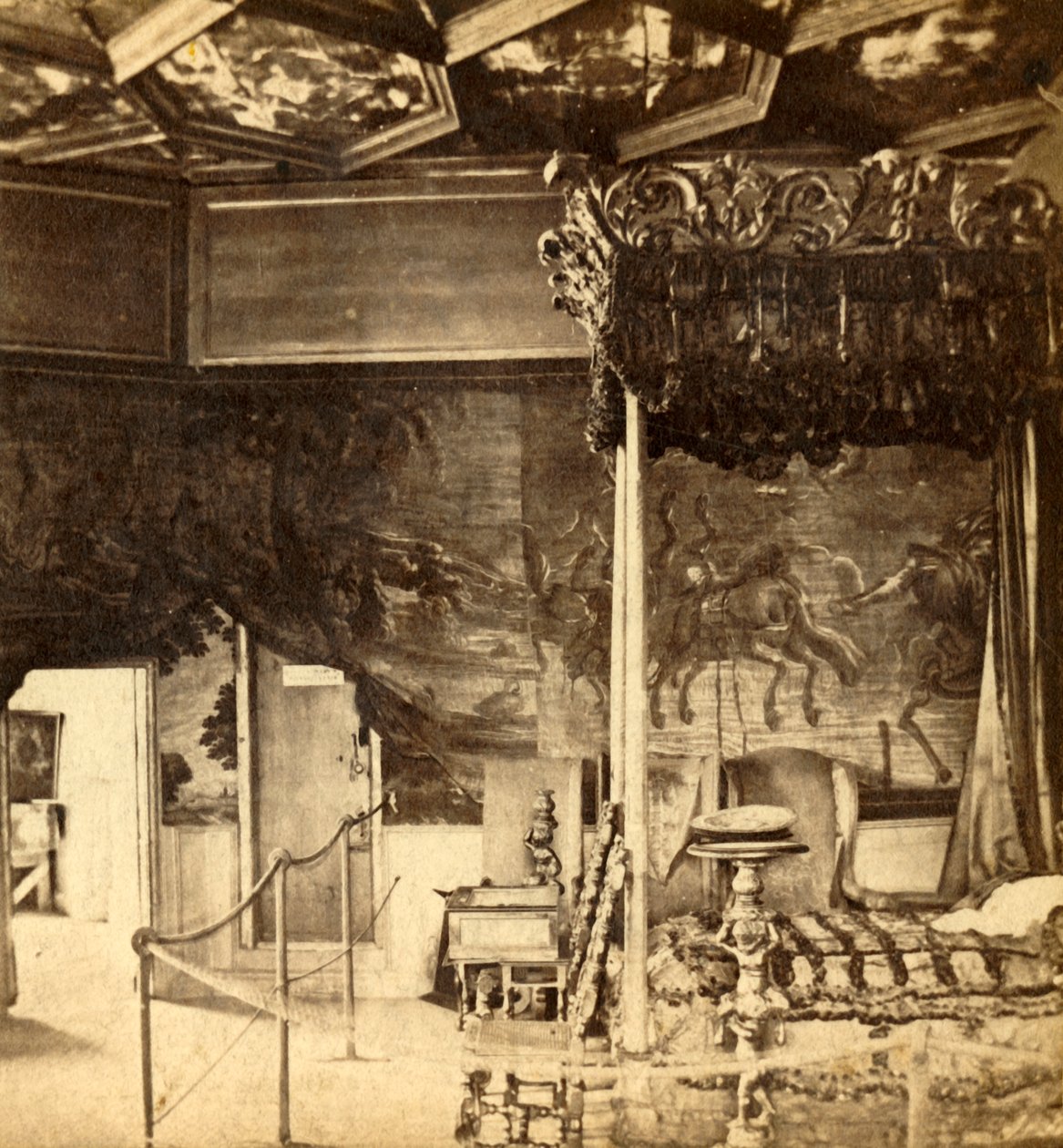 Palácio de Holyrood. Quarto da rainha Marys, c1912. de Unbekannt
