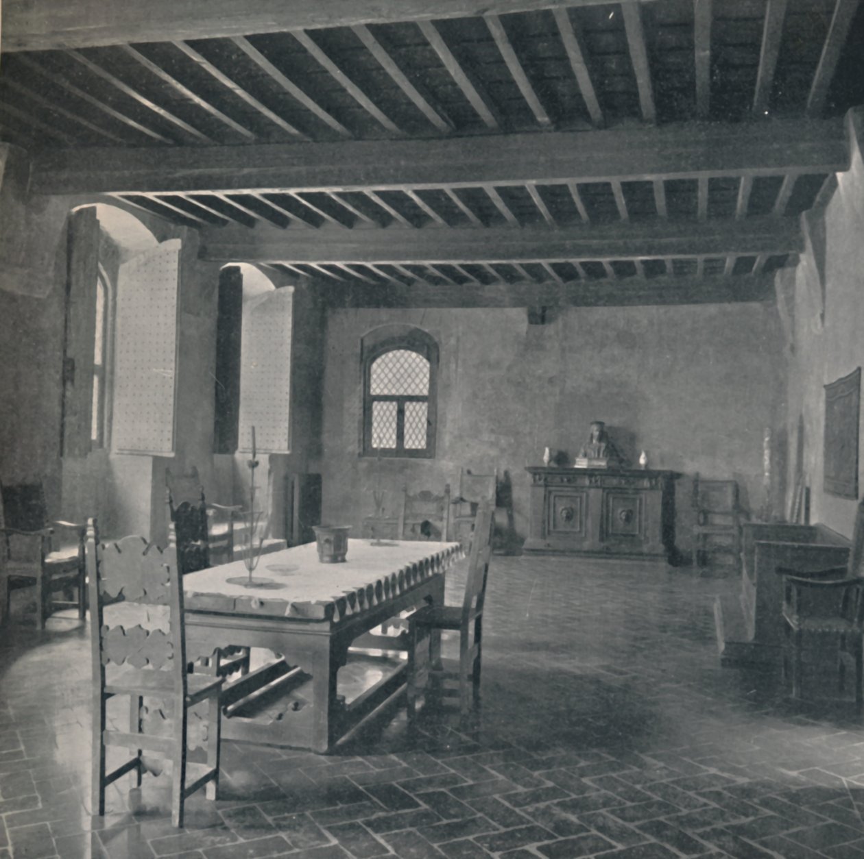 Palazzo Davanzati, sala principal no terceiro andar, 1928 de Unbekannt