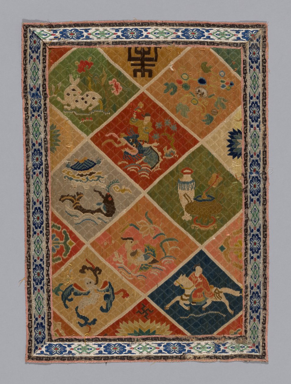 Tecido de vestido de painel, China, dinastia Qing 1644-1911, 18751900. de Unbekannt