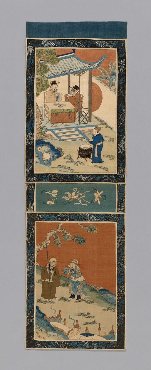 Painel para uma tela, China, dinastia Qing 1644-1911, 18751900. de Unbekannt