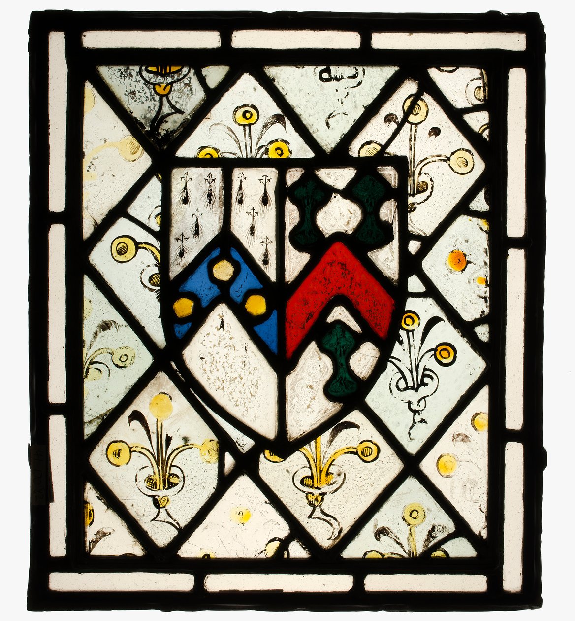Painel com escudo heráldico de Johnson, britânico, ca. 1500. de Unbekannt