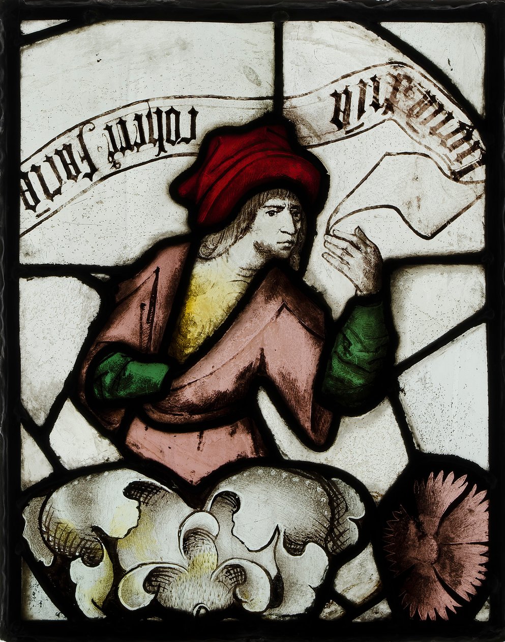 Painel com Profeta de uma Janela da Árvore de Jesse, britânico, meados do século XV. de Unbekannt