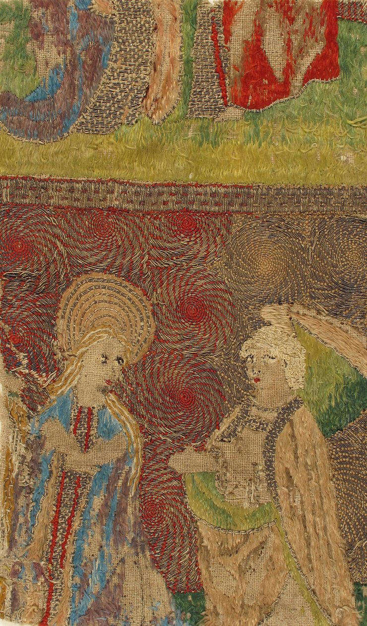 Painel com a Virgem e Gabriel Anunciado, alemão, séc. XV. de Unbekannt