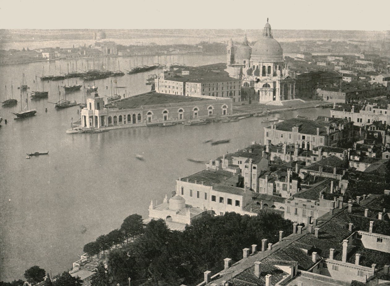Panorama da cidade de Veneza, Itália, 1895. de Unbekannt