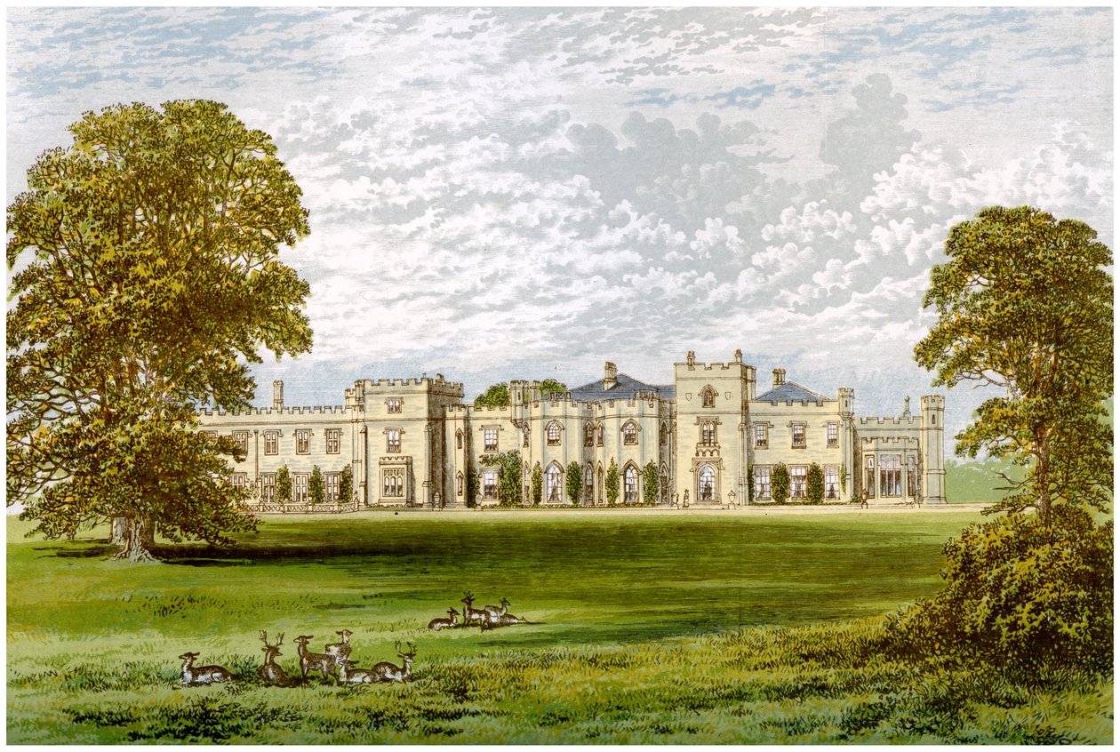 Panshanger Park, Hertfordshire, casa de Earl Cowper, c1880 de Unbekannt