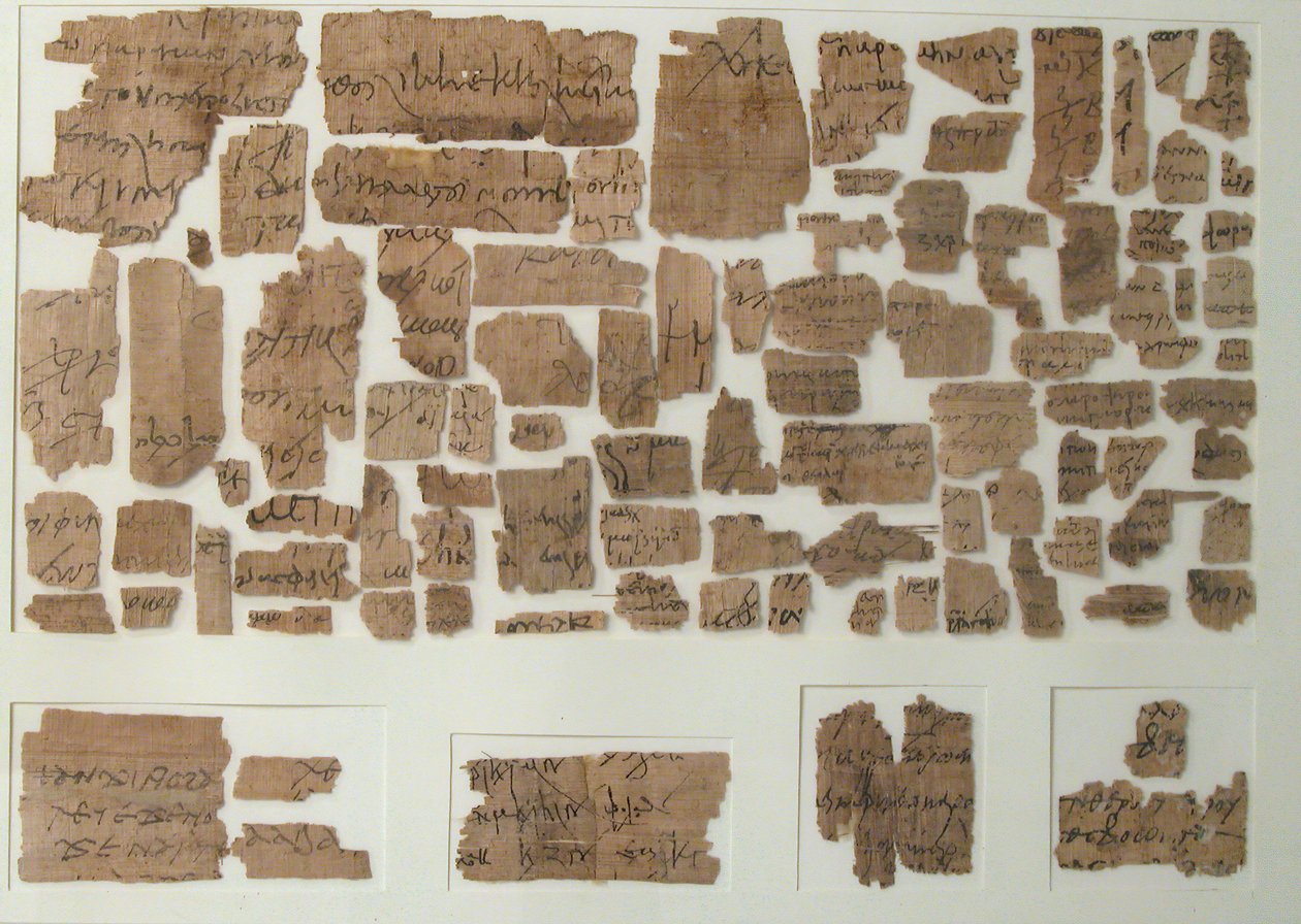 Fragmentos de papiro, copta, século VII. de Unbekannt