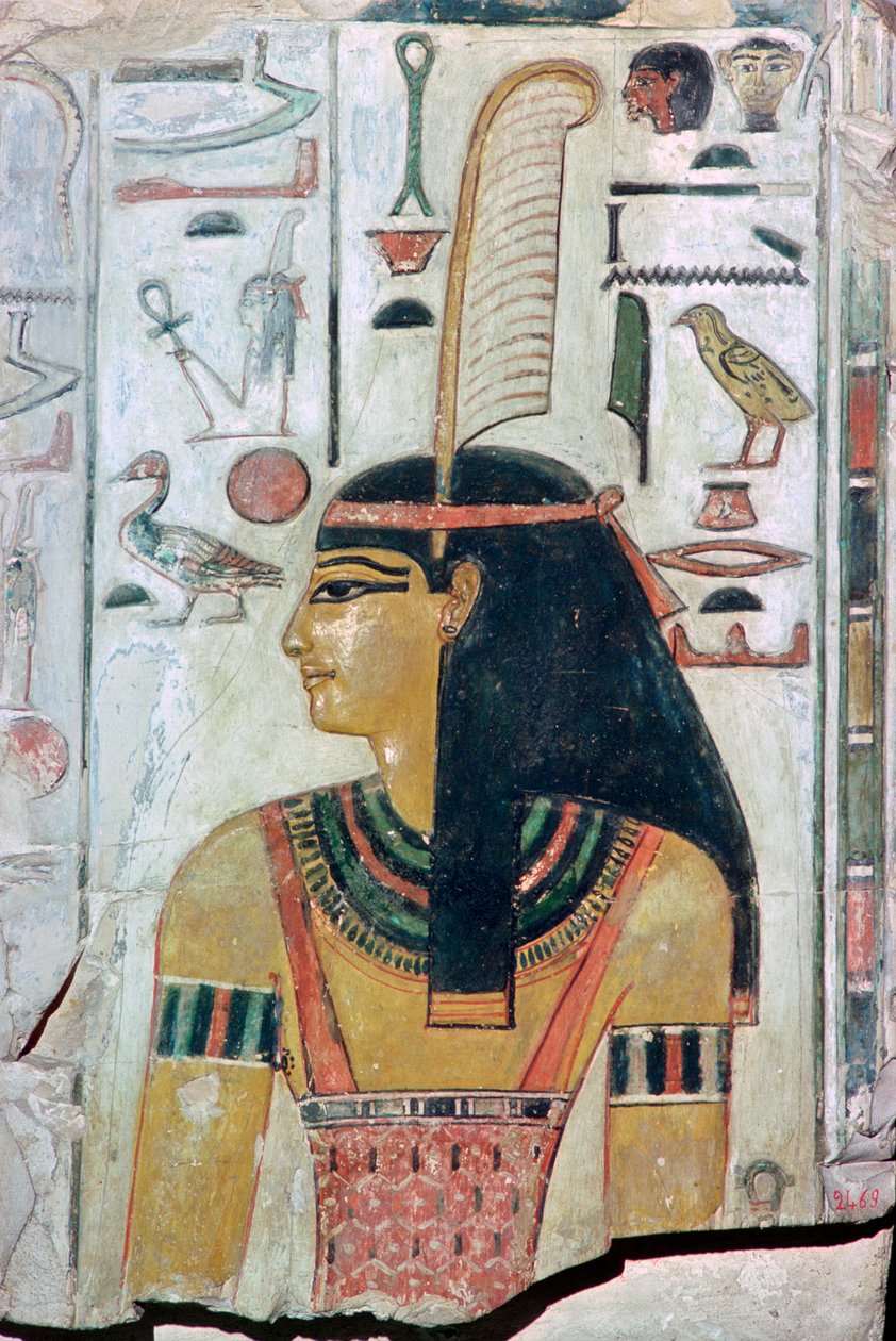 imagem de papiro da deusa Maat de Unbekannt