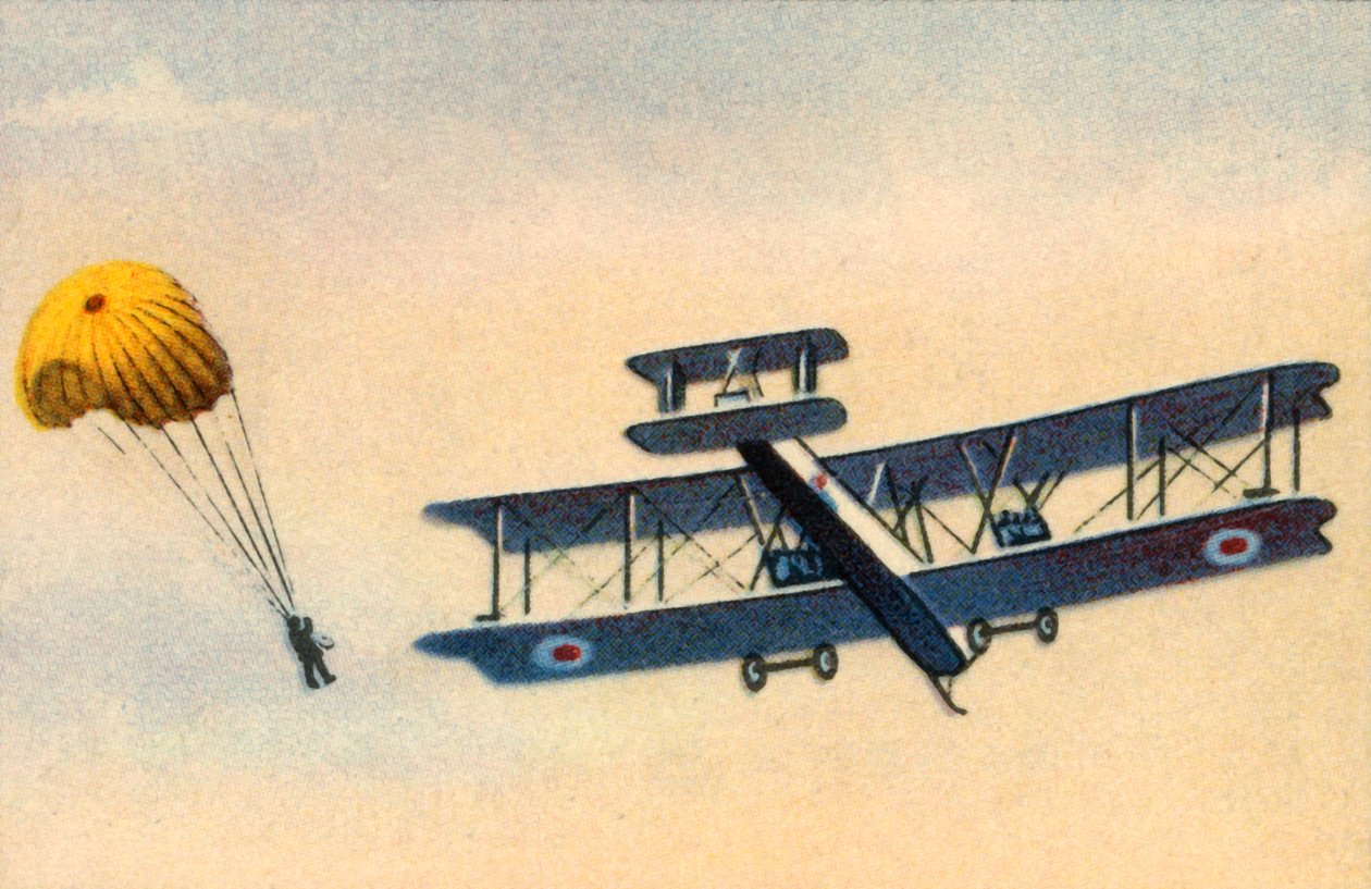 Salto de paraquedas, c1919, 1932. de Unbekannt