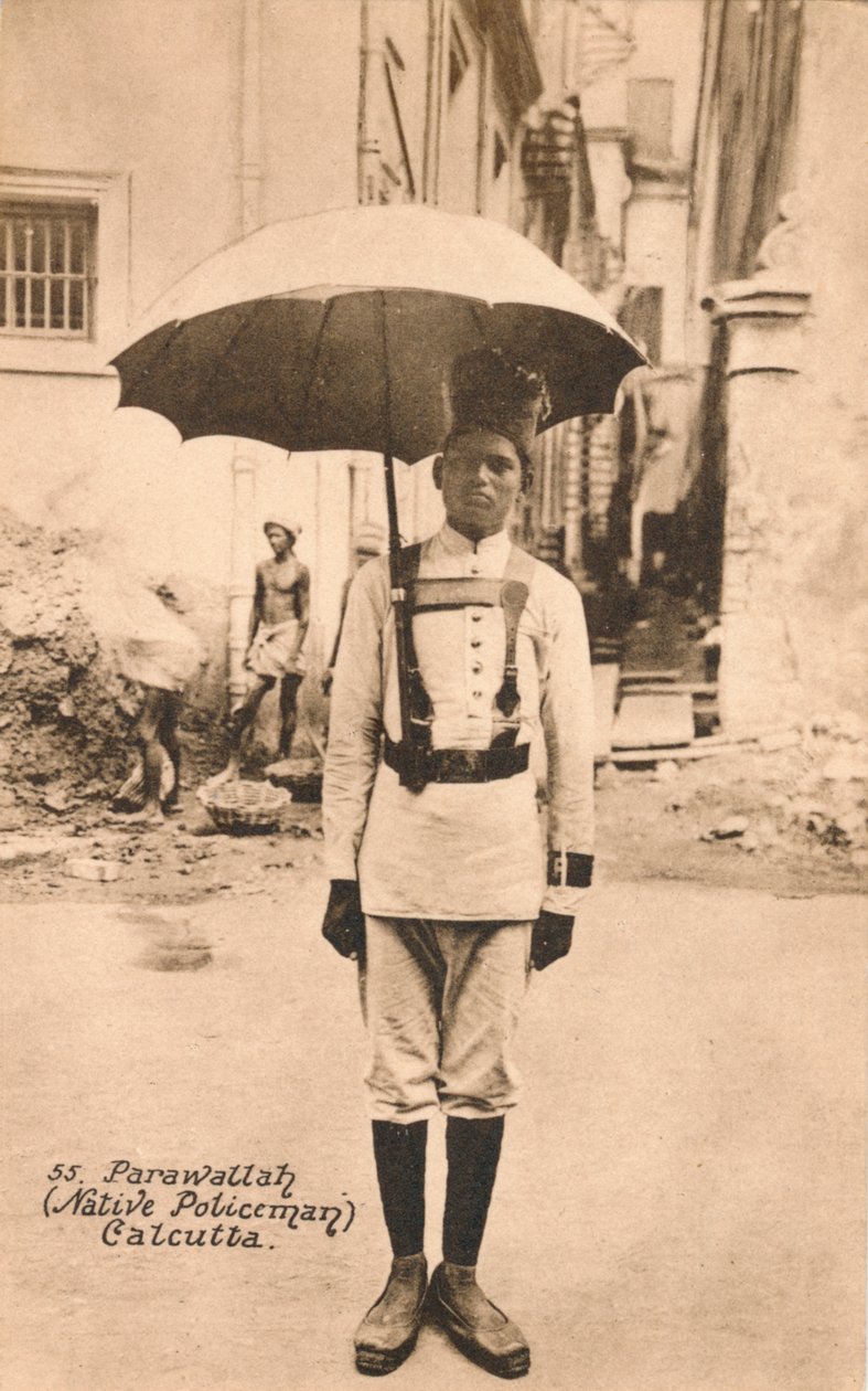 Polícia de Parawallah, Calcutá, c1900 de Unbekannt