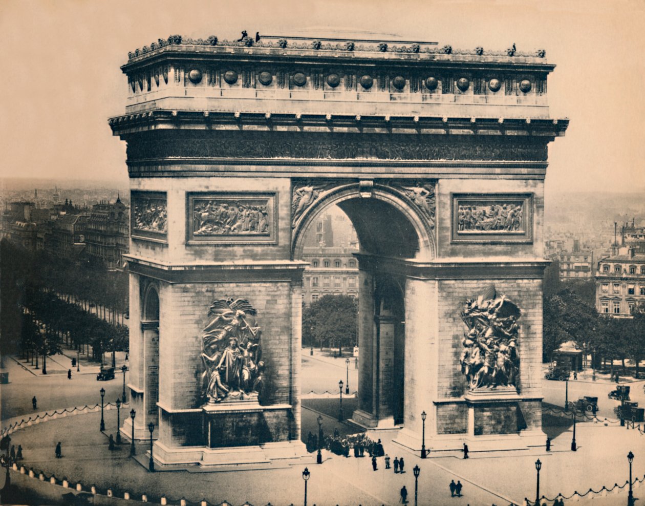 Paris. - Arco do Triunfo. - LL, c1910. de Unbekannt
