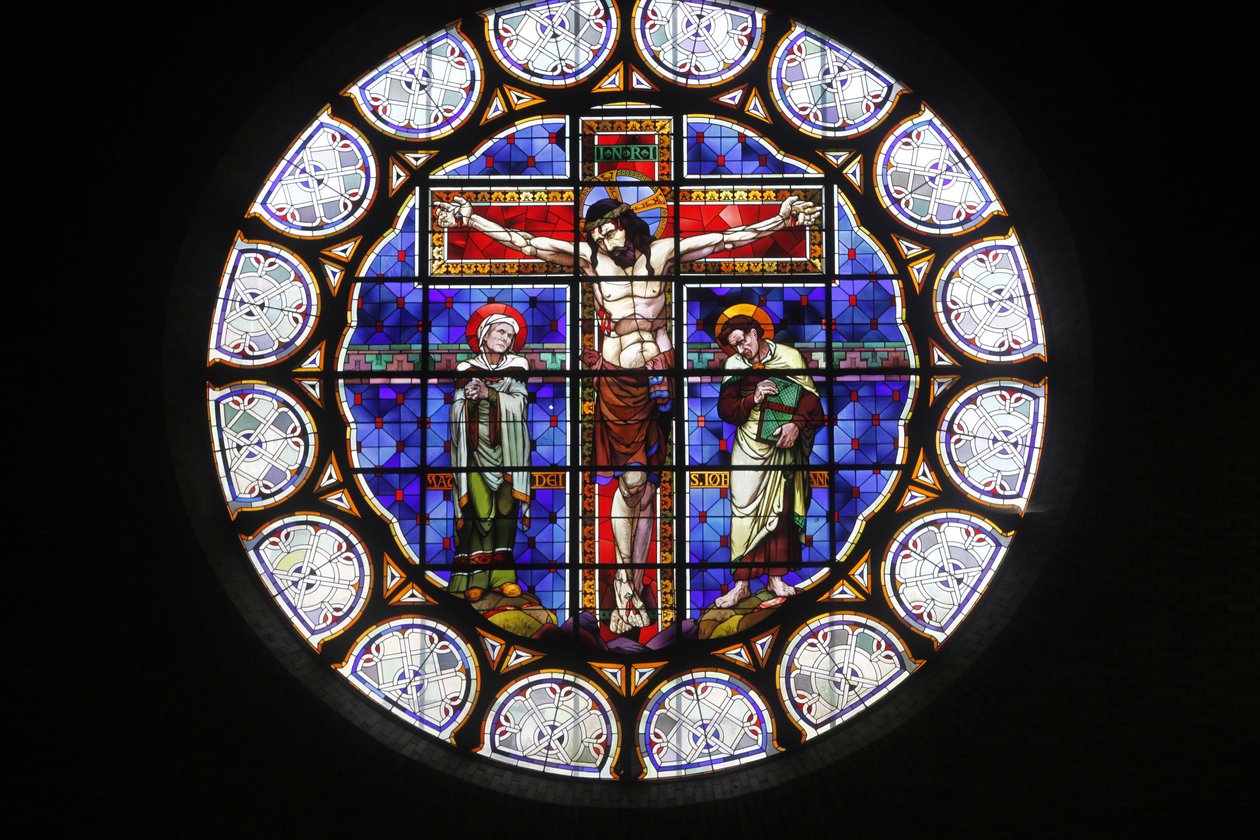 Paris, França Vitral da Igreja de Notre-Dame-du-Rosaire, Paris, França de Unbekannt