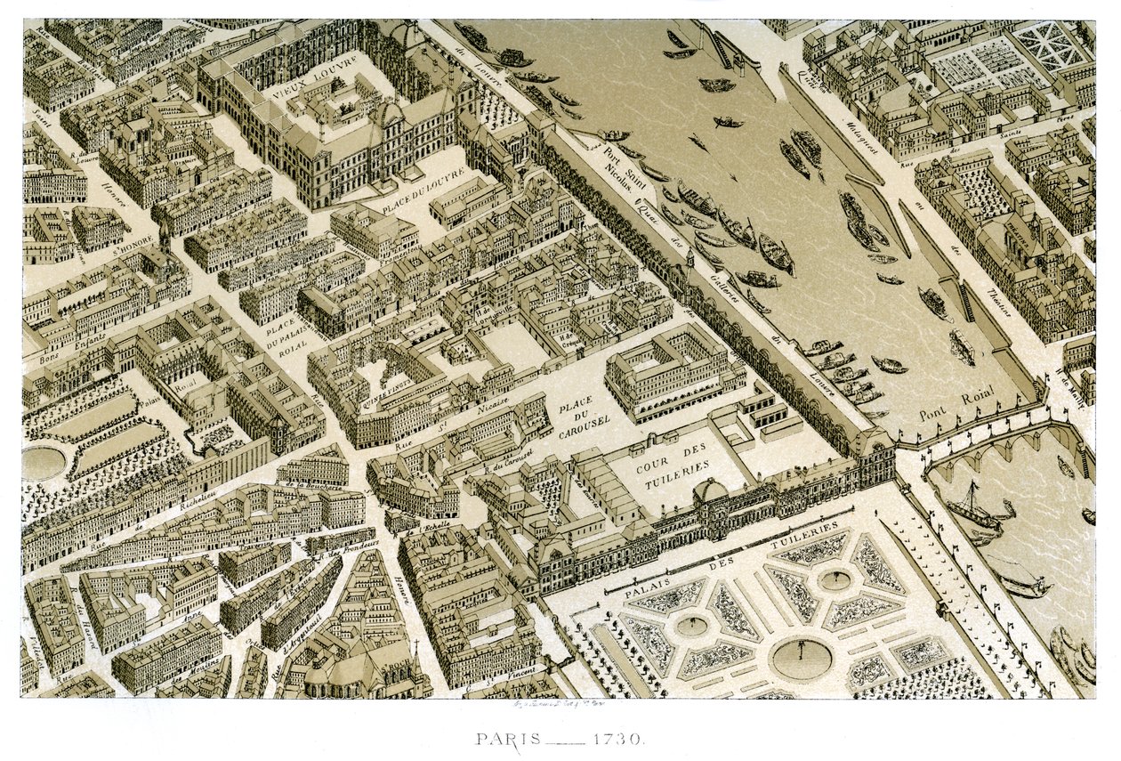 Paris, França, c1730 de Unbekannt
