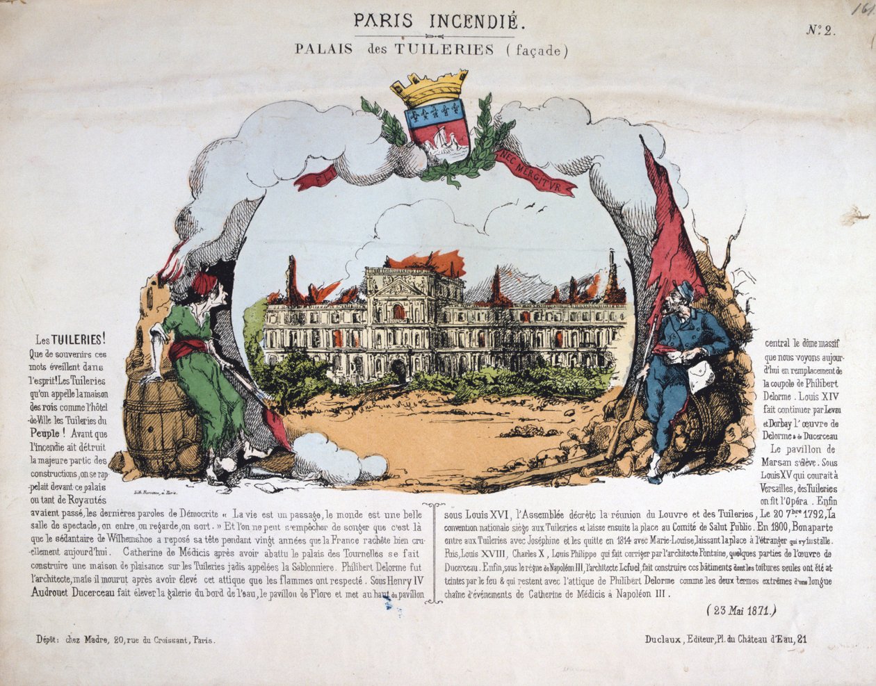 Paris Incendie, 1871 de Unbekannt