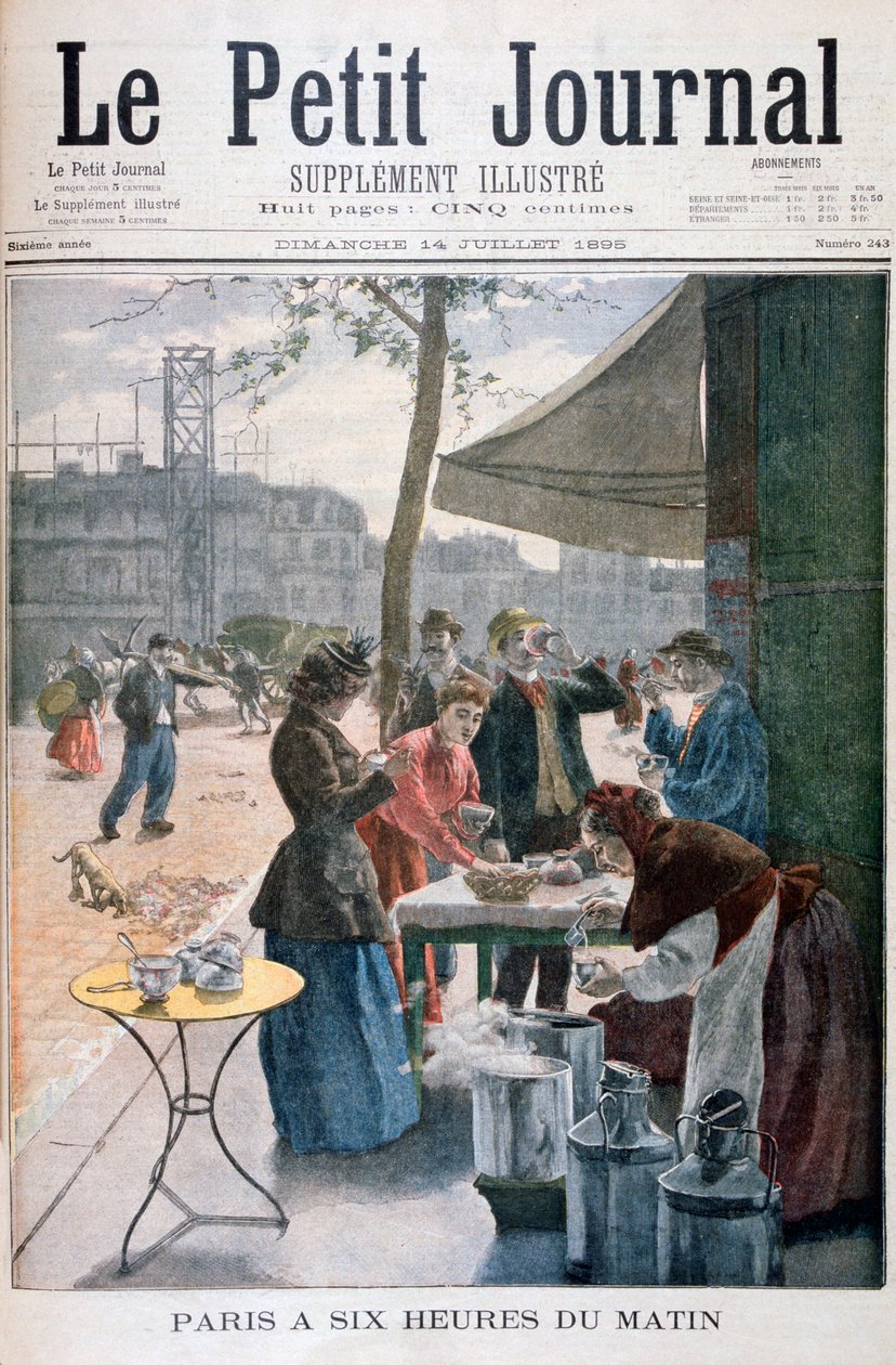 Paris às seis horas da manhã de 1895 de Unbekannt