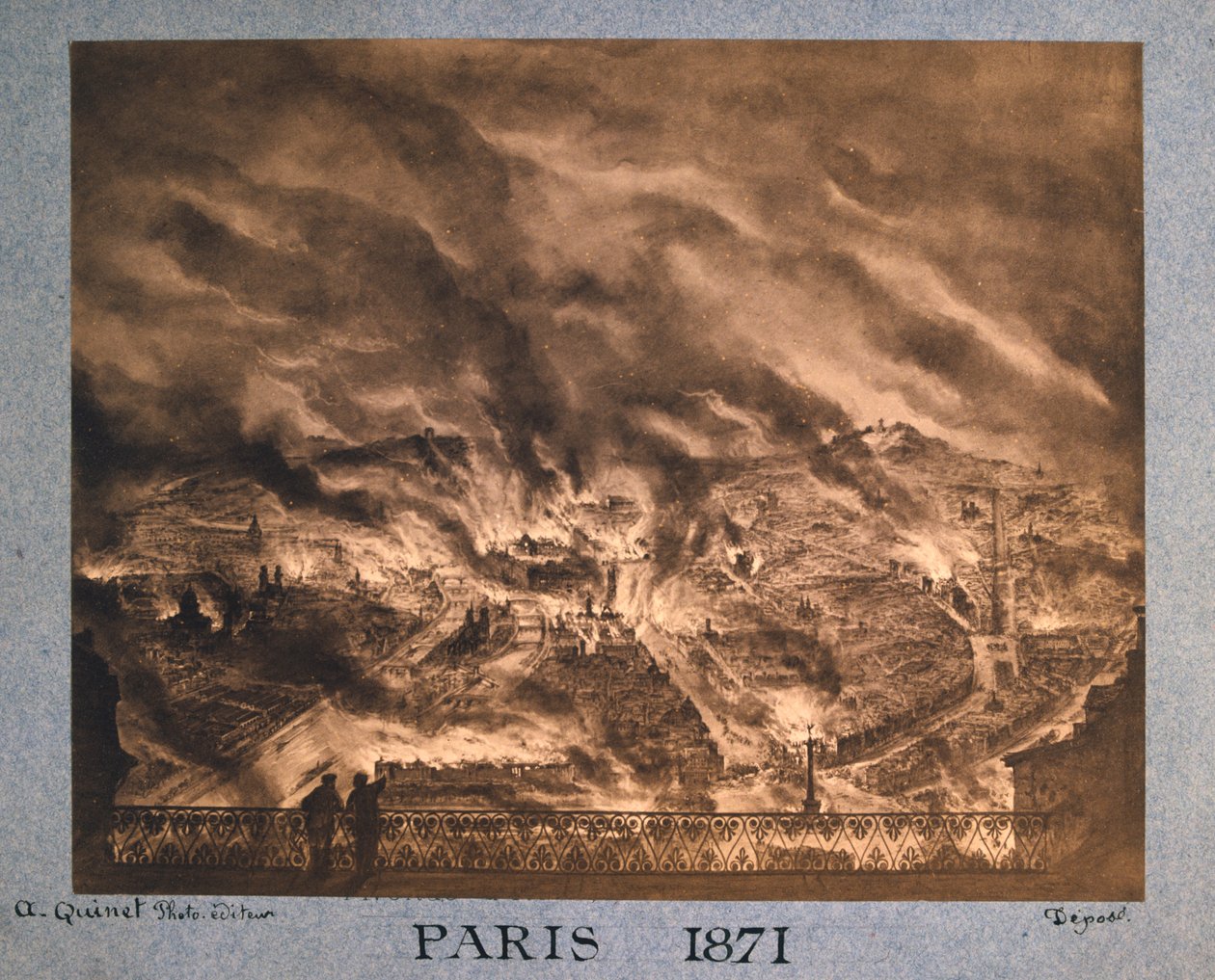 Paris em chamas, 1871 de Unbekannt