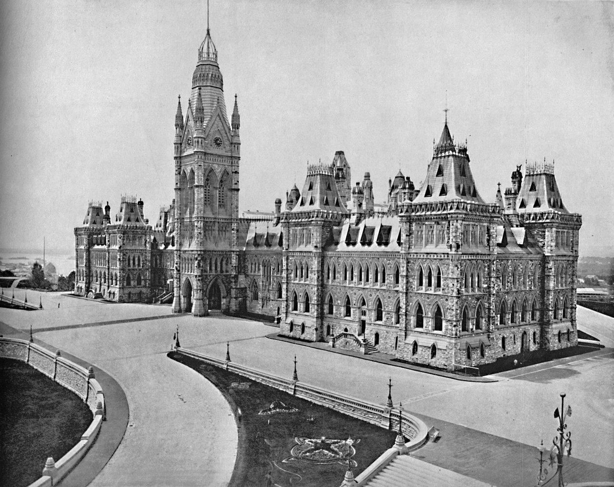 Edifícios do Parlamento, Ottawa, Canadá, c1897. de Unbekannt