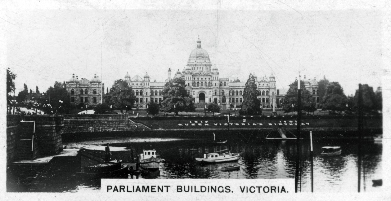 Edifícios do parlamento, victoria, columbia britânica, canadá, c1920s de Unbekannt