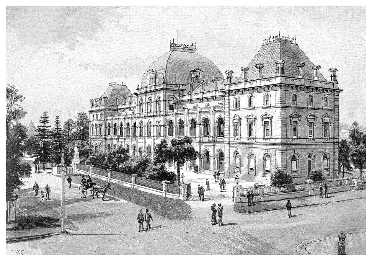 Parliament House, Brisbane, Austrália, 1886 de Unbekannt