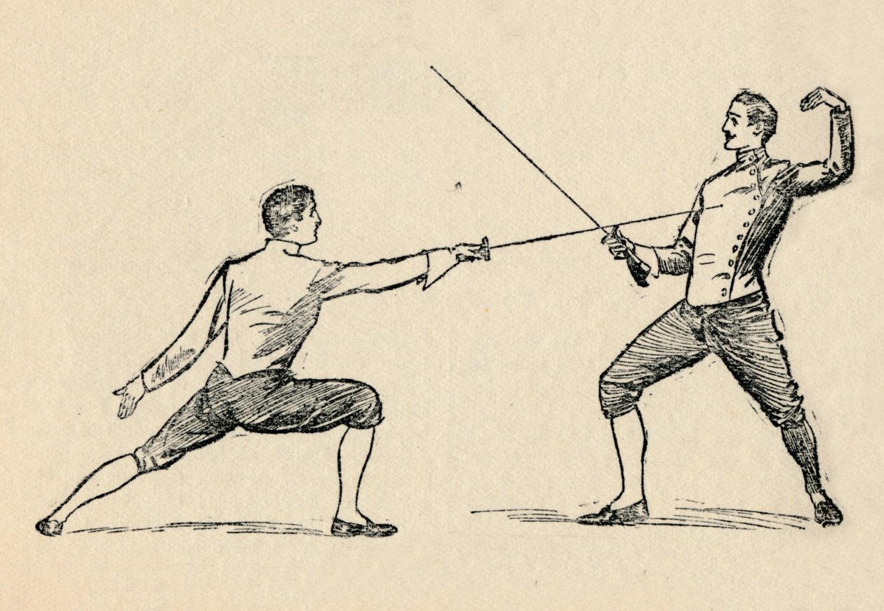 Parry em Tierce - Esgrima, 1912 de Unbekannt