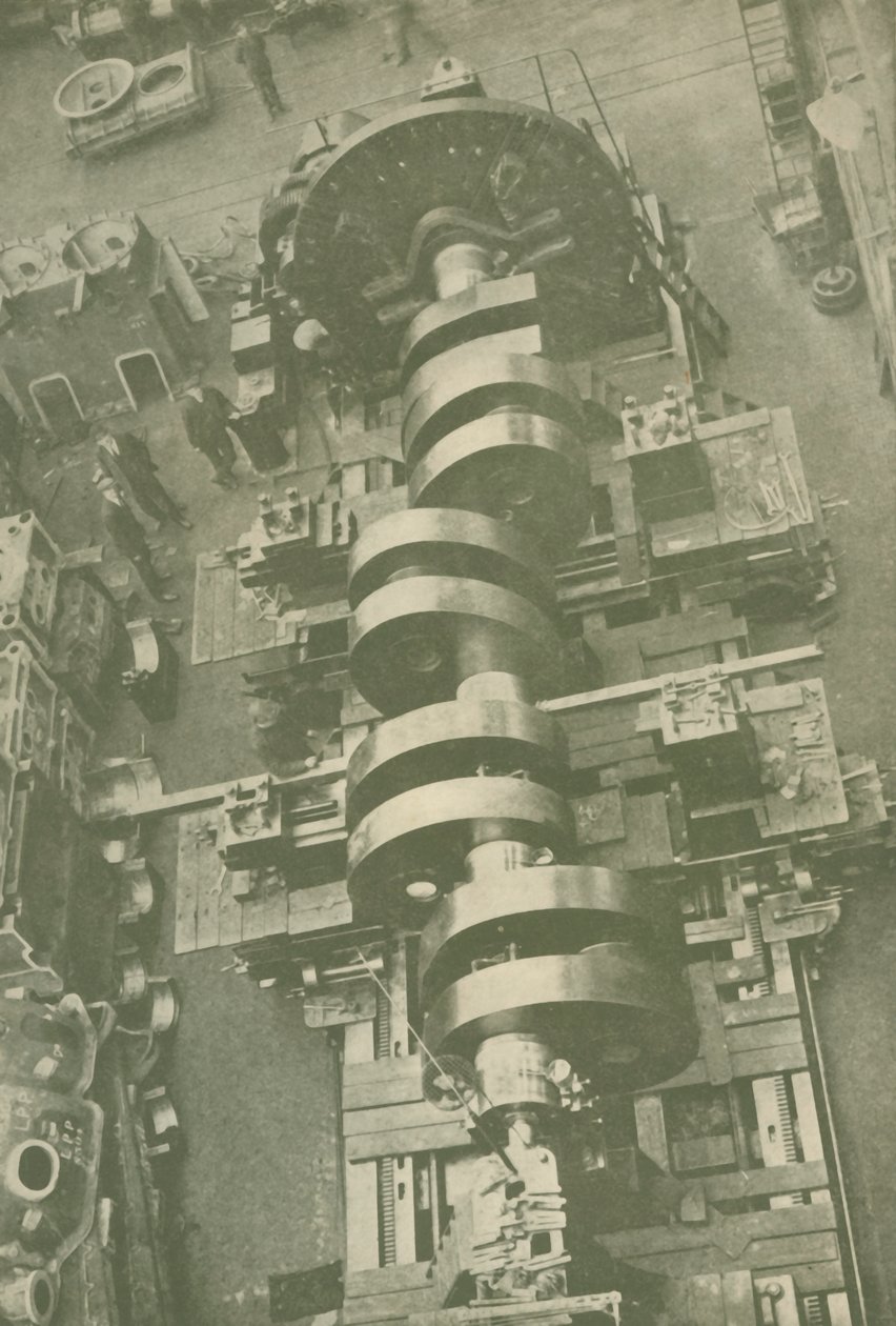 Parte do virabrequim da MV Britannic White Star, 27.000 toneladas, c1930. de Unbekannt