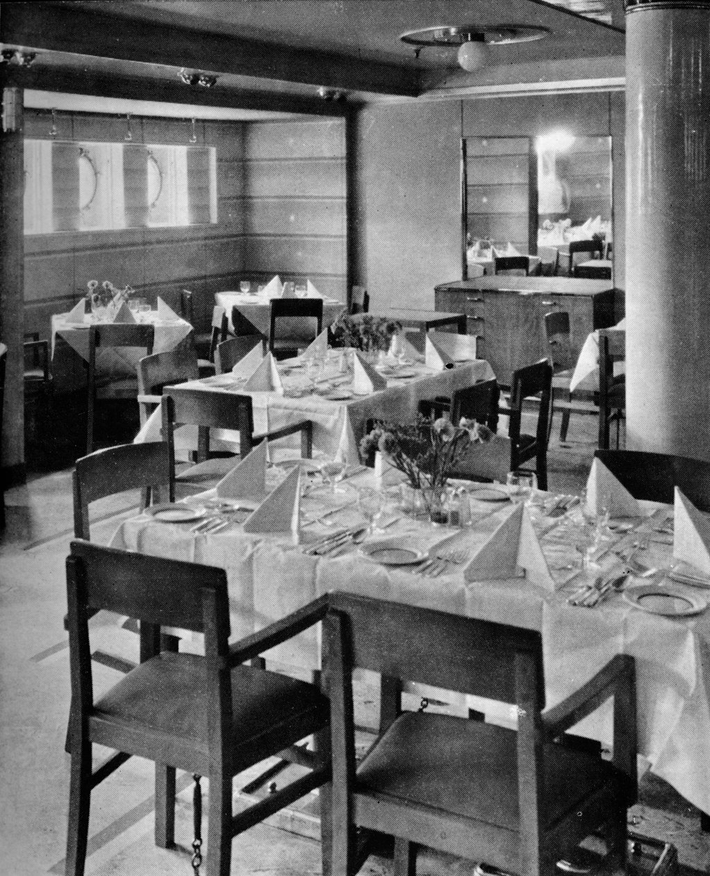 Parte do Tourist Dining Saloon, 1935 de Unbekannt