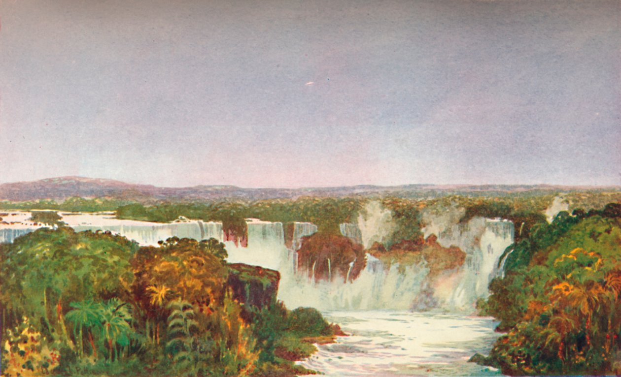 Vista parcial das Cataratas do Iguaçu, 1914. de Unbekannt