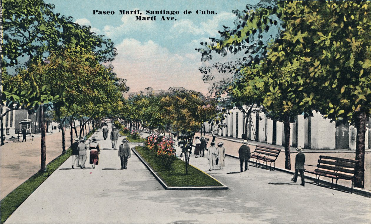 Paseo Martí, Santiago de Cuba, c1910. de Unbekannt