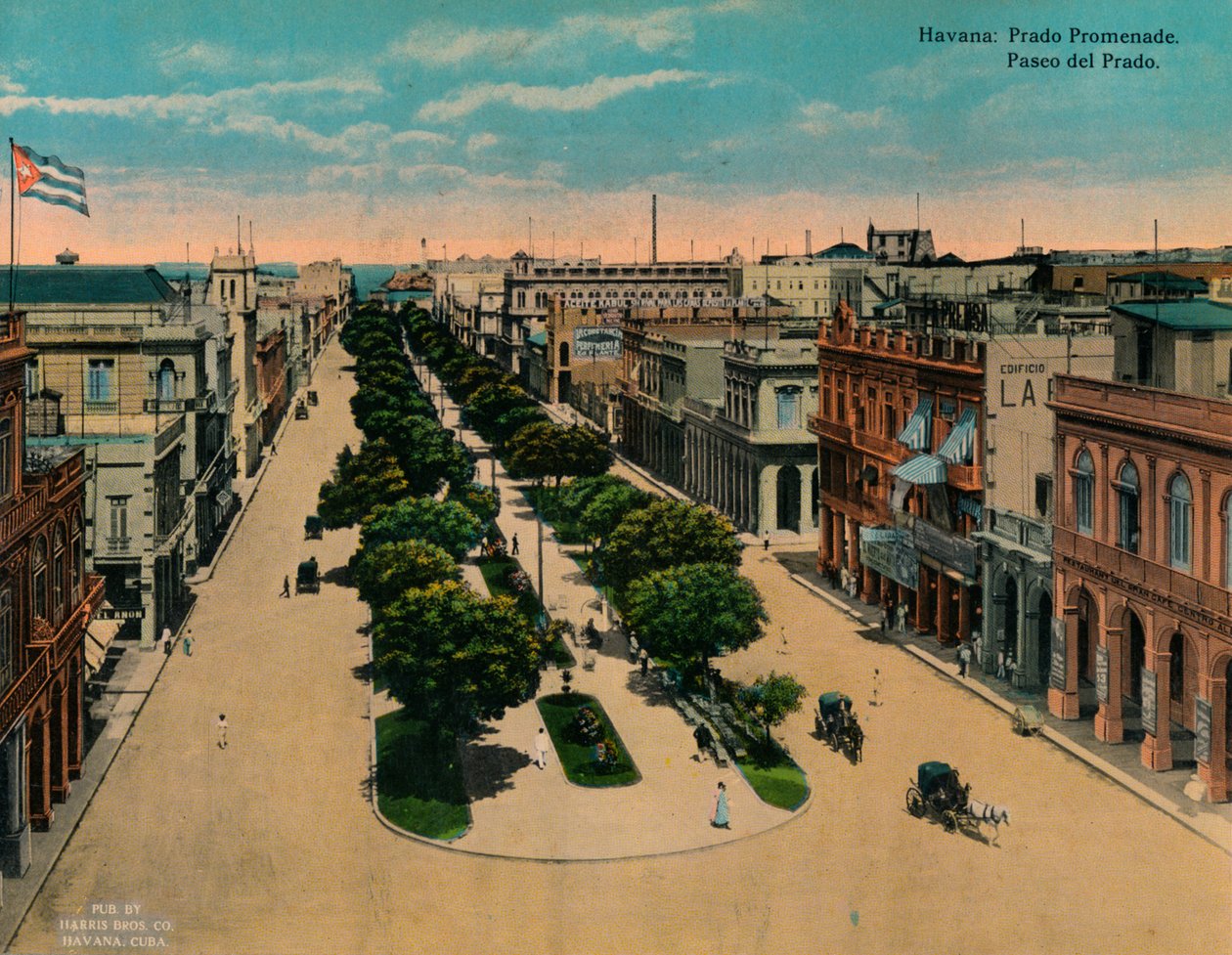 Paseo del Prado, Havana, Cuba, c1920 de Unbekannt