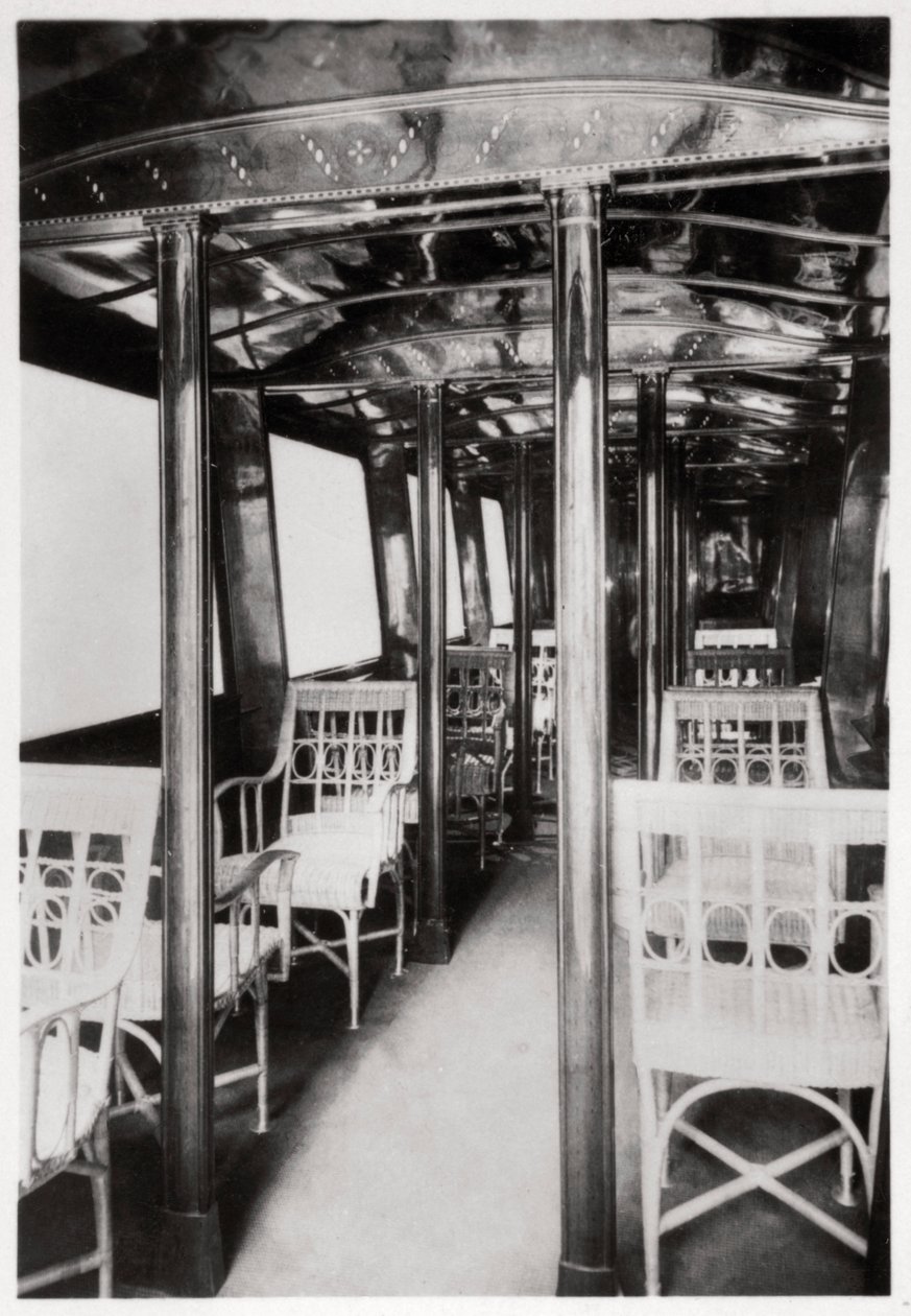 Cabine de passageiros do Zeppelin LZ7 Deutschland I, 1909 1933 de Unbekannt