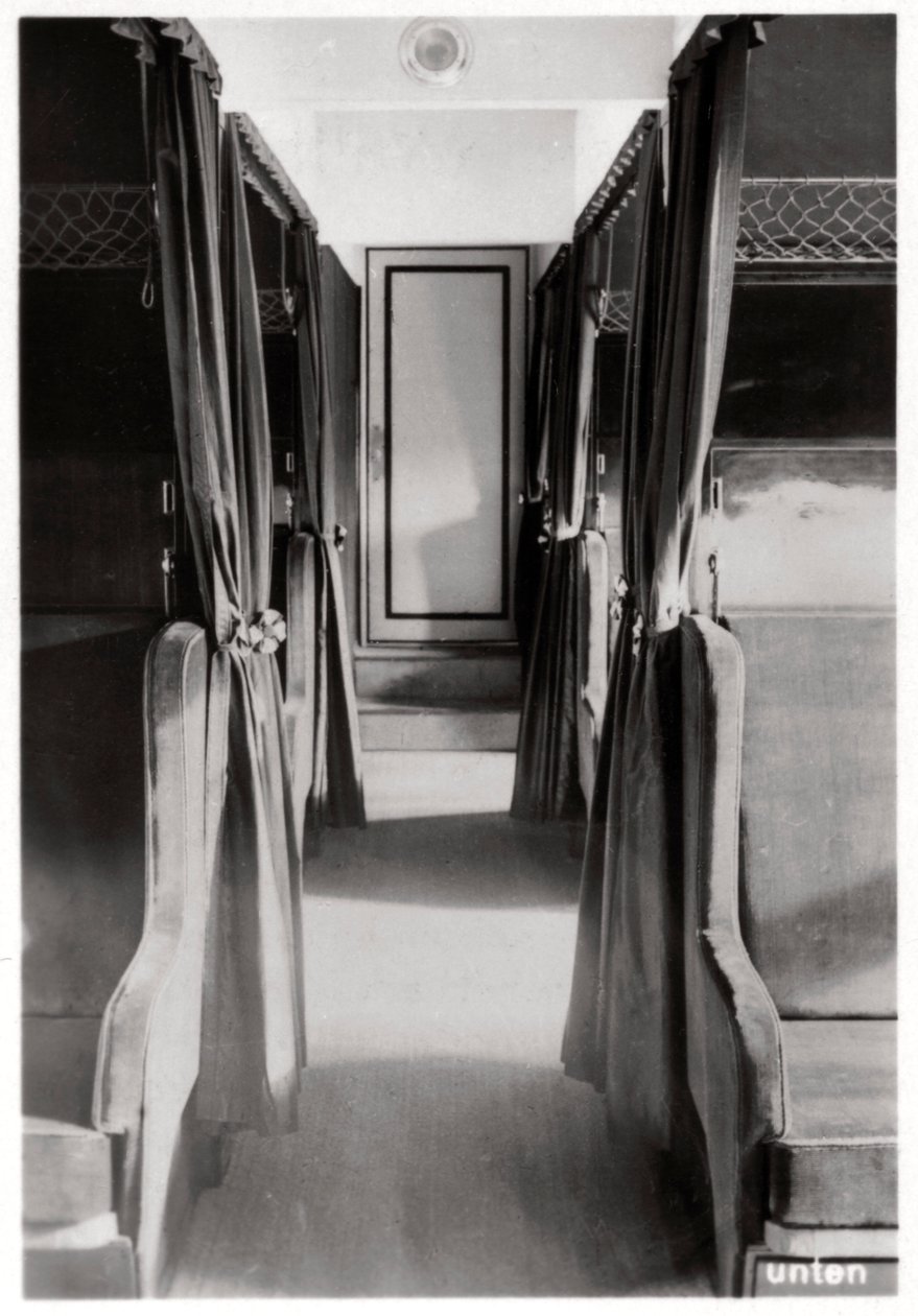 Compartimento do passageiro do Zeppelin LZ 126, c1924 1933 de Unbekannt