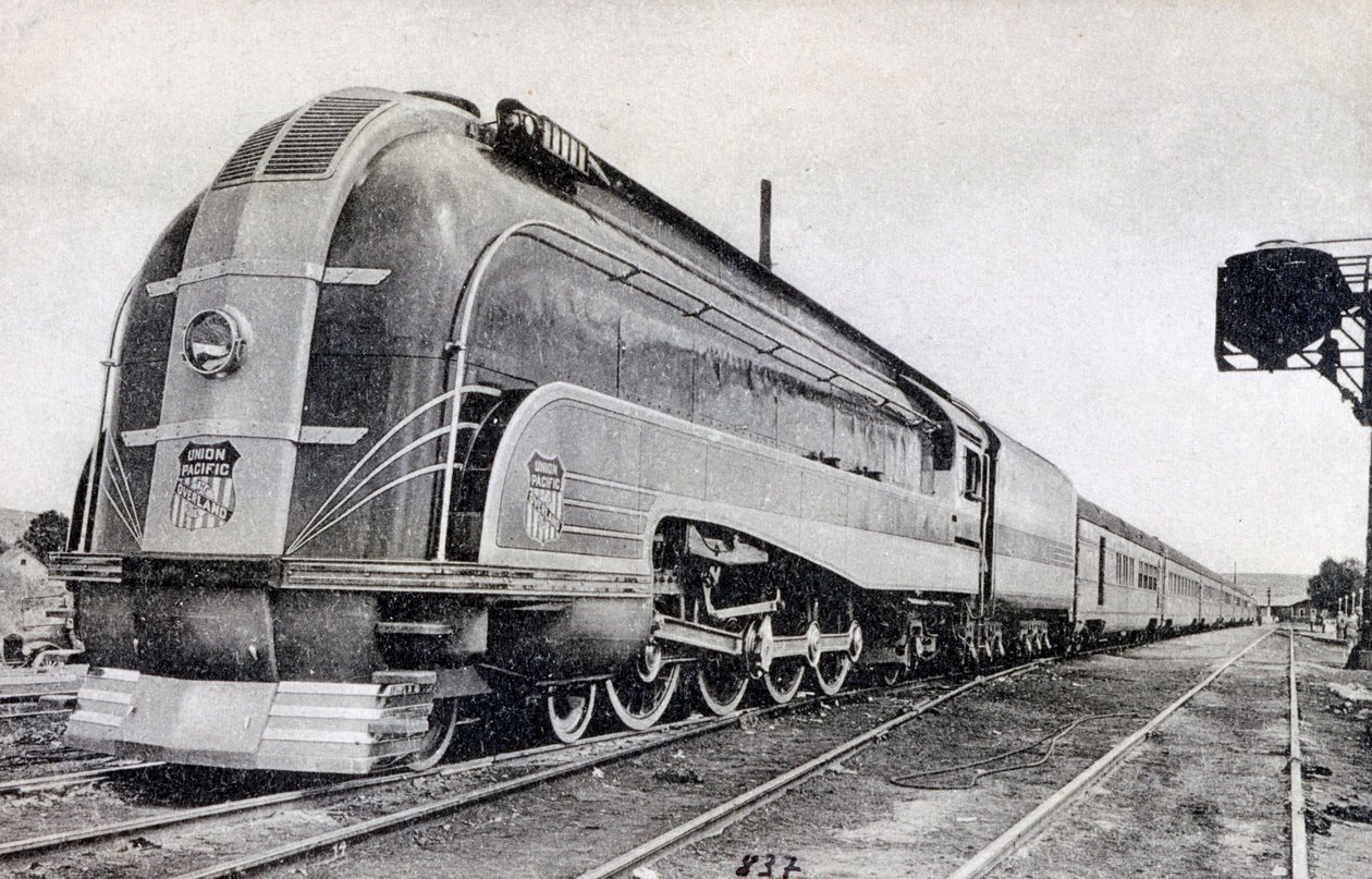 Trem de passageiros, Pullman da União do Pacífico, América, século XX de Unbekannt