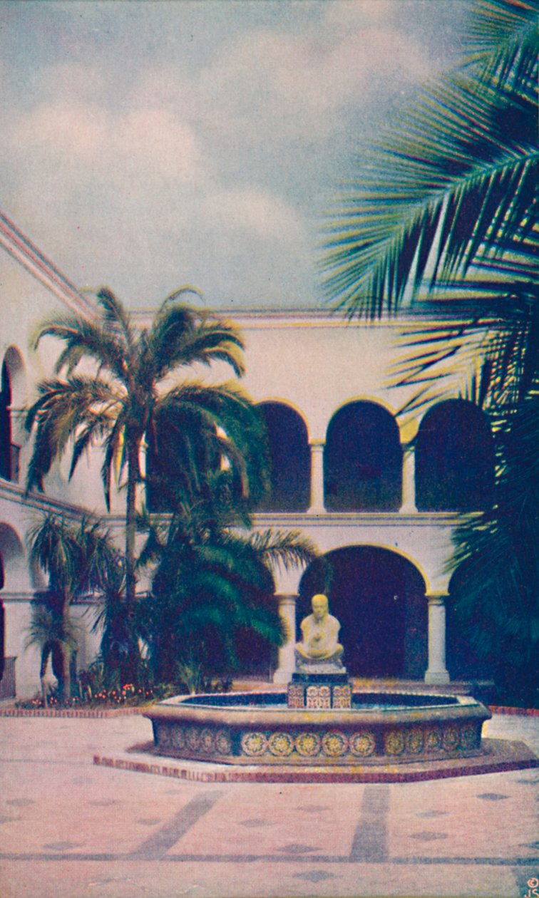 Pátio da Casa da Hospitalidade, c1935 de Unbekannt