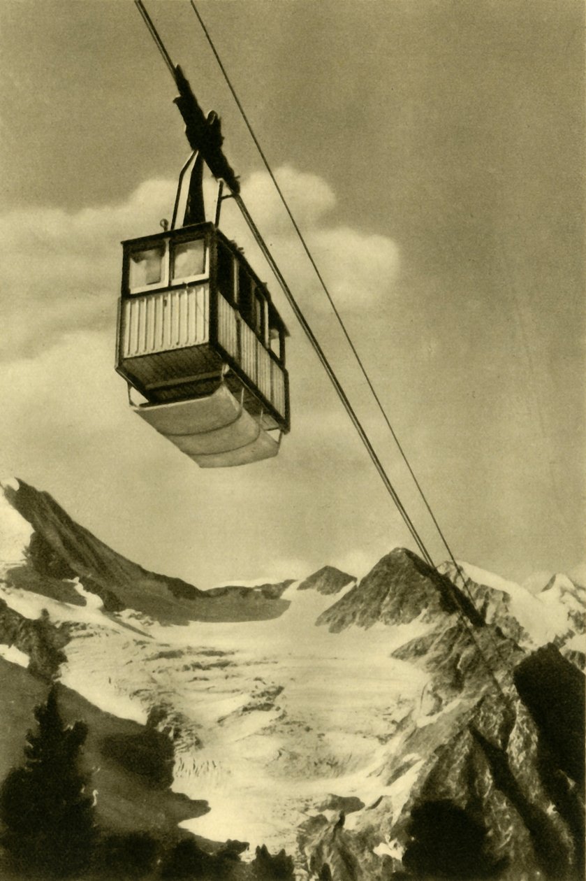 Patscherkofelbahn, Innsbruck, Tirol, Áustria, c1935. de Unbekannt